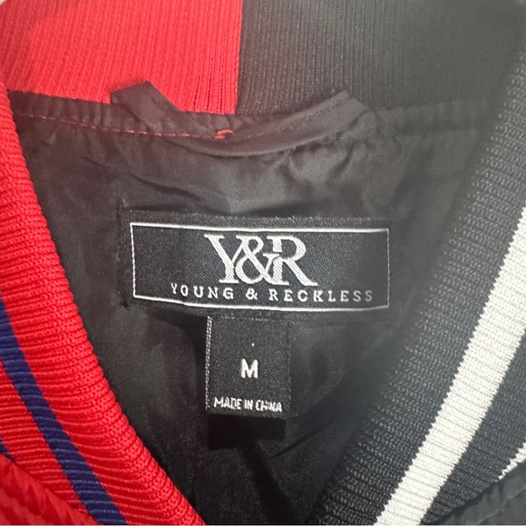 Young And Reckless Philadelphia Sixers Jacket Vintage Size Medium - Picture 6 of 11